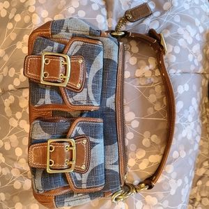Coach Denim & Leather purse